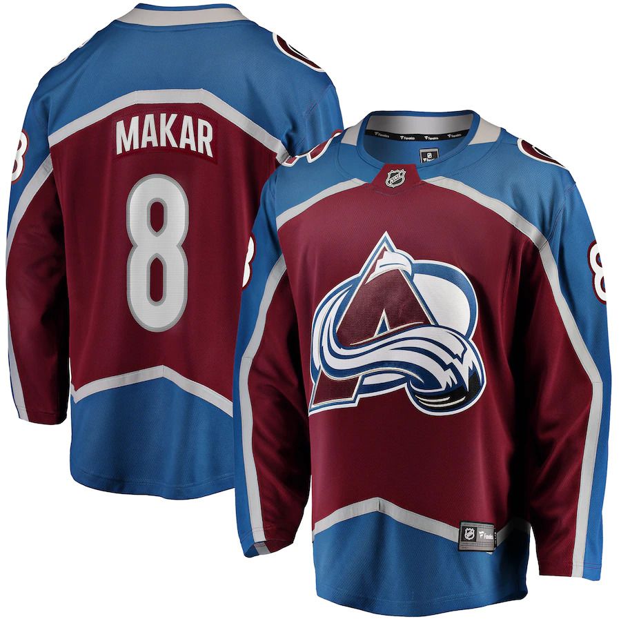 Men Colorado Avalanche #8 Cale Makar Fanatics Branded Burgundy Home Premier Breakaway Player NHL Jersey->colorado avalanche->NHL Jersey